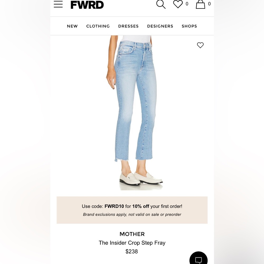 Mother Insider Step Fray jeans